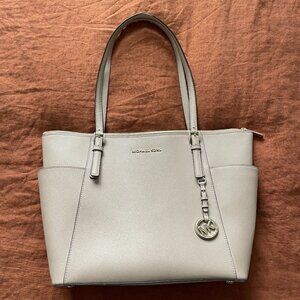 Michael Kors Sullivan Large Grey Beige Tote